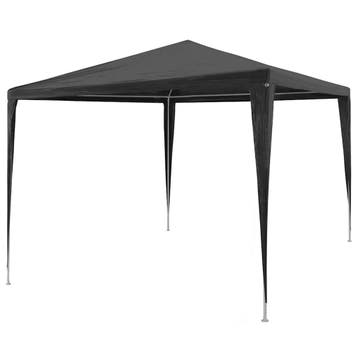 vidaXL Partytent 3x3 m PE antraciet, Tuin en Terras, Verzenden, Nieuw
