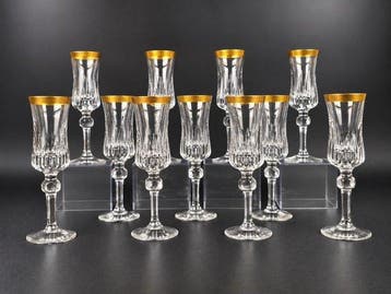 Driburg Kristall - Drankservies (11) - Goldrand - Kristal -