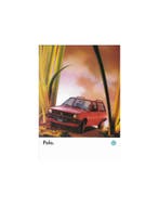 1988 VOLKSWAGEN POLO BROCHURE FRANS, Boeken, Catalogussen en Folders, Ophalen of Verzenden, Nieuw