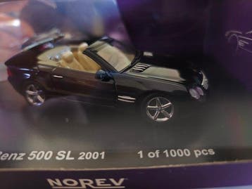 Norev 1:43 - Model cabriolet - Mercedes-Benz 500 SL 2001 -, Nieuw
