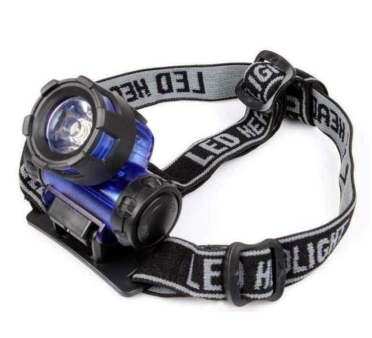 Hoofdlamp 1 LED's Zwart Elastische Hoofdband, Maison & Meubles, Lampes | Autre, Envoi