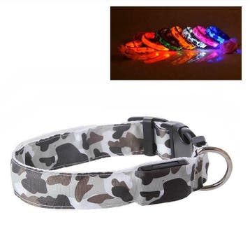 LED Halsband Camo WIT RGB, Verzenden