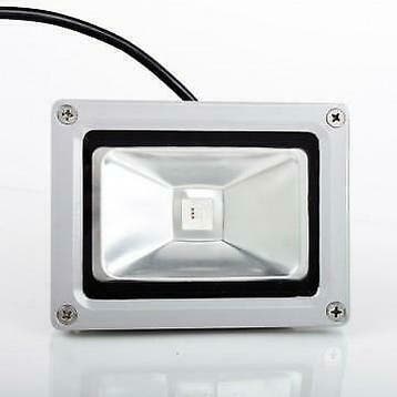10W LED Schijnwerper RGB outdoor - RF- remote - dimbaar, Verzenden, Nieuw