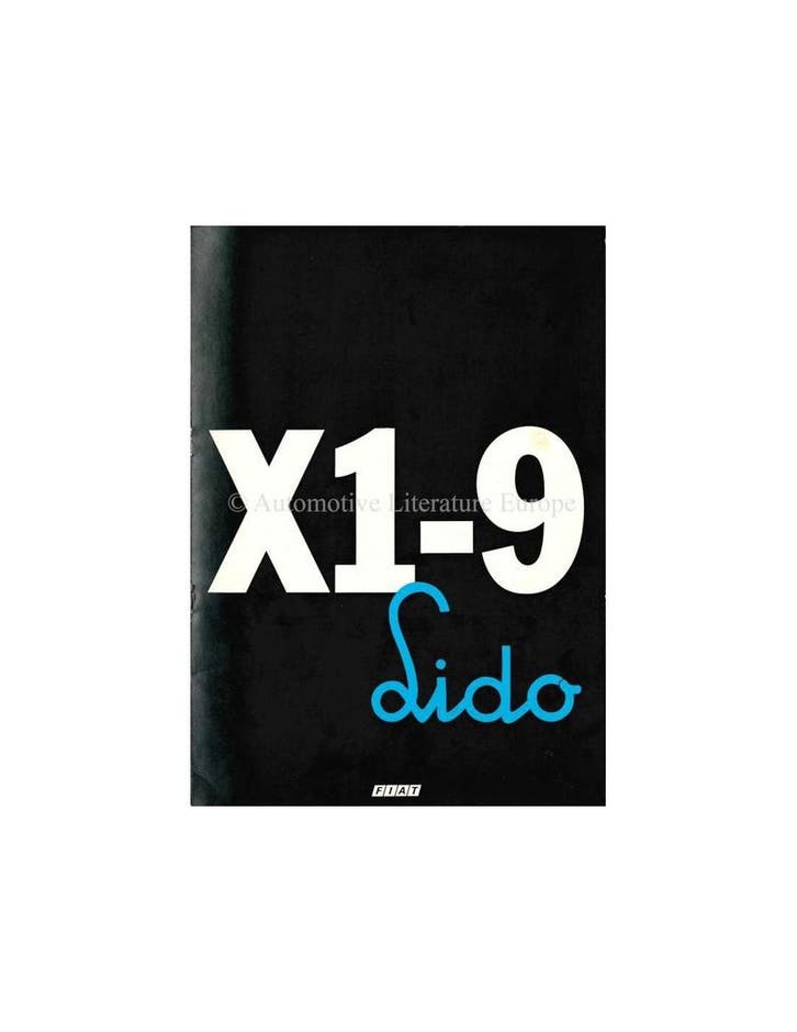 1981 FIAT X1/9 LIDO BROCHURE FRANS, Boeken, Auto's | Folders en Tijdschriften, Ophalen of Verzenden