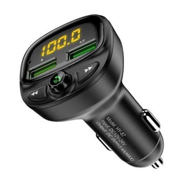 Dual USB Autolader Bluetooth Transmitter Handsfree Oplader, Verzenden
