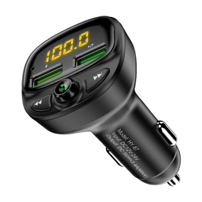 Dual USB Autolader Bluetooth Transmitter Handsfree Oplader, Télécoms, Téléphonie mobile | Accessoires & Pièces, Envoi