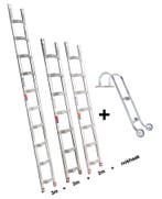 Altrex dakladderset met nokhaak 7m, Doe-het-zelf en Bouw, Ophalen of Verzenden, Nieuw, Ladder, 4 meter of meer
