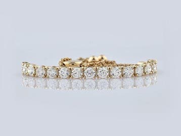 Armband - 14 karaat Geel goud - 2.92ct. tw. Diamant, Nieuw
