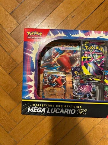 Pokémon - 1 Box - Collezione con statuina Mega Lucario ex -, Nieuw