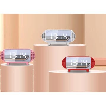 Digitale LED Klok met Luidspreker - Wekker Spiegel Alarm, Electroménager, Réveils, Verzenden