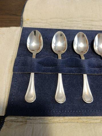 Cuillère à café (6) - Argent 800 - Cuillères en argent