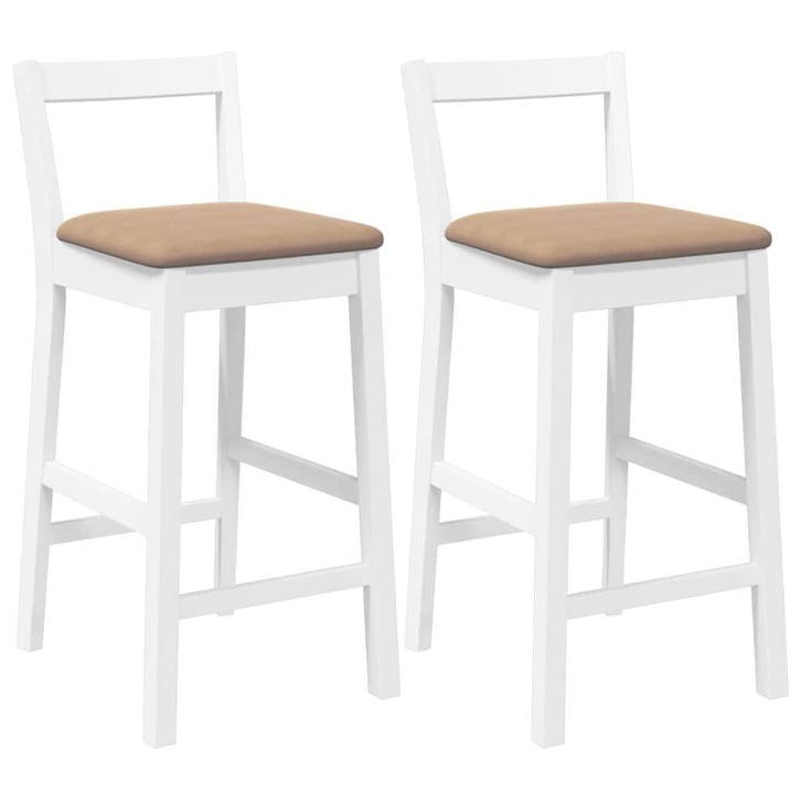 2x Houten Barkruk Wit - Tweede kansje. OP = OP! (barkrukken), Maison & Meubles, Tabourets de bar, Envoi