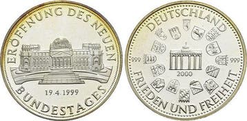 Ar-medaille 2000 Moderne medaille Bondsrepubliek Duitslan..., Timbres & Monnaies, Verzenden