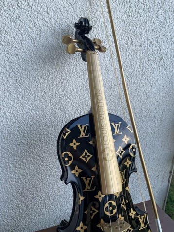 J.Reinhardt - Custom Louis Vuitton Violin - Noir & Gold