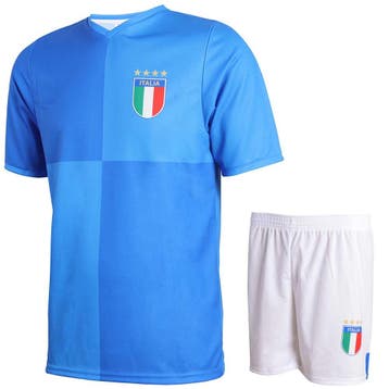 Kingdo Italie Voetbaltenue Thuis - Eigen Naam - Kind en, Verzenden, Nieuw, Bal