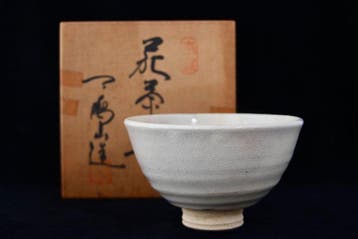 Hagi ware - Signed by Hirse Tanga - Chawan - Theebol,