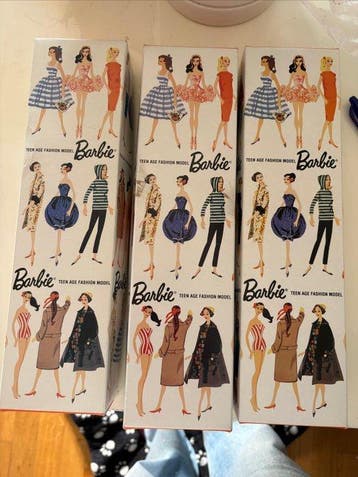Mattel - Barbiepop 3x 35th Anniversary Barbie Dolls, Each