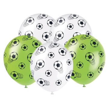 Voetbal Ballonnen 30cm 5st, Verzenden, Nieuw