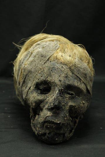 Zeer realistische replica van een gemummificeerd vrouwelijk