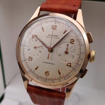 Teriam - Chronographe Suisse Bi-compax Venus - 421 - Homme -, Nieuw