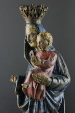 sculptuur, Madonna and Child – ca. 1650–1750 - polychrome