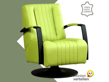 Leren draaifauteuil Galaxy - Toledo Lime (felgroen) -, Ophalen of Verzenden