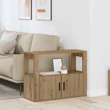 vidaXL Dressoir artisanaal eikenkleurig 80 x 30 x 60 cm, Verzenden, Nieuw