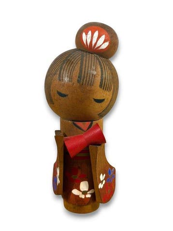 Set van 3 kokeshi - Hout - Ishida Kanji et Eiji Kobayashi -