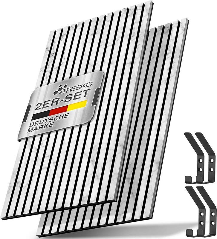 Wandpanelen - Akoestische panelen - Lattenwand - 2 stuks - 1, Huis en Inrichting, Woonaccessoires | Wanddecoraties, Nieuw, Verzenden