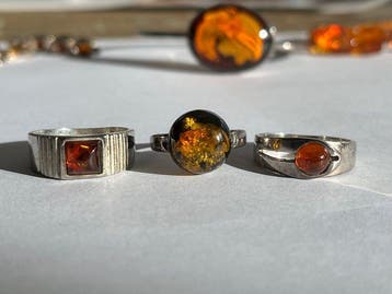 Pools Amber Ringen, Kettingen, Cameos, Armbanden, Oorbellen,