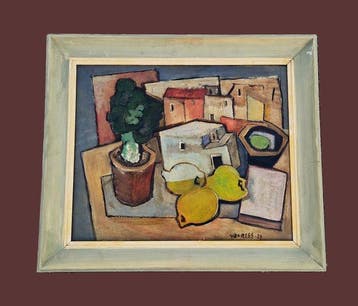 Otto van Rees (1884-1957) - Stilleven met kweeperen