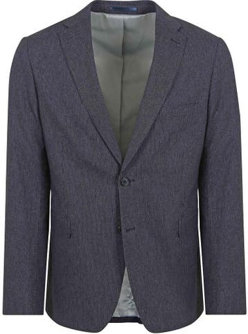 Suitable Blazer Linnen Streep Navy maat Maat 48/50 (M) Heren, Verzenden