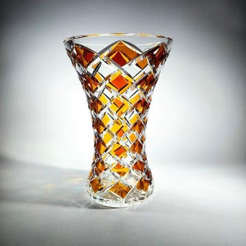 Vase - Vase en cristal de la République populaire de 1970. -, Antiquités & Art