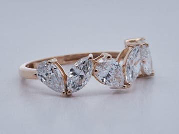 Zonder minimumprijs - Ring - 14 karaat Geel goud - 2.04ct., Nieuw