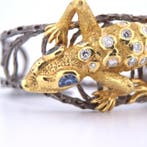 Armband - 18 karaat Geel goud - 3.60ct. tw. Saffier -, Nieuw