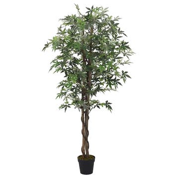 vidaXL Kunstplant esdoornboom 224 bladeren 80 cm groen, Verzenden
