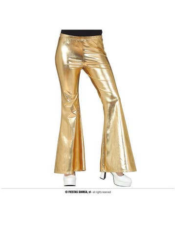 Gouden disco hippie broek, Ophalen of Verzenden, Nieuw