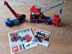 Lego Set - Legoland - 377 Crane w/Float Truck, 654 Crane