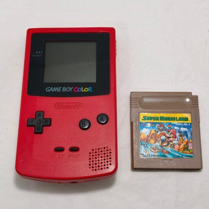 Nintendo - Gameboy Color - Red (JPN CGB-001) + Super Mario, Games en Spelcomputers, Spelcomputers | Overige Accessoires