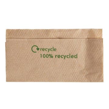 Composteerbare servetten van kraftpapier | 6000 stuks | 1, Verzenden, Nieuw in verpakking