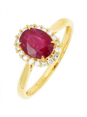 Zonder minimumprijs - Ring - 14 karaat Geel goud - 1.42ct., Nieuw