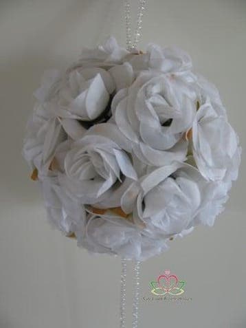 Bloemenbal Pomander RoseBall 21 Wit, Nieuw