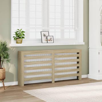 vidaXL Radiatorombouw 175x20x82 cm bewerkt hout sonoma, Doe-het-zelf en Bouw, Verwarming en Radiatoren, Verzenden, Nieuw