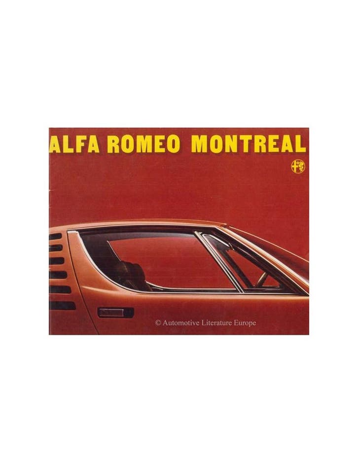 1971 ALFA ROMEO MONTREAL BROCHURE NEDERLANDS, Boeken, Auto's | Folders en Tijdschriften, Ophalen of Verzenden