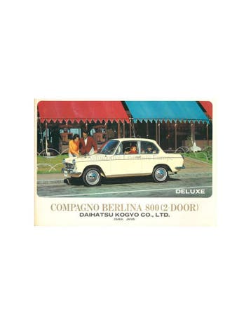 1965 DAIHATSU COMPAGNO BERLINA 800 BROCHURE ENGELS / SPAANS, Ophalen of Verzenden