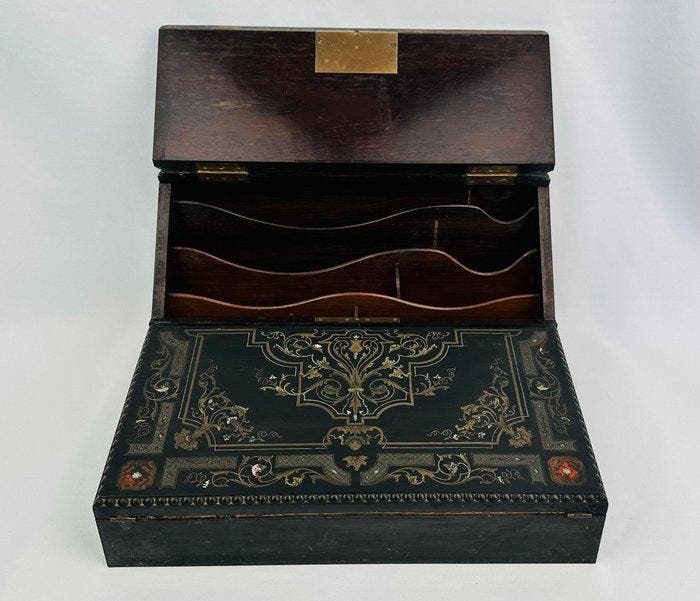 Écritoire - Bois d’ébène, Antiquités & Art, Antiquités | Autres Antiquités