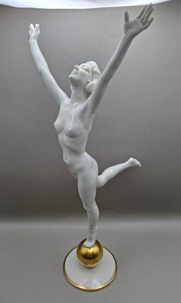 Hutschenreuther - Karl Tutter - Figuur - Sonnenkind - Frau, Antiquités & Art, Antiquités | Verre & Cristal