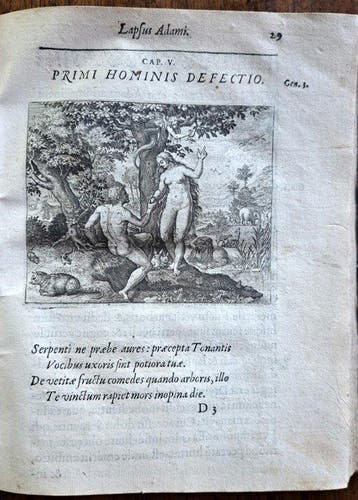 BOISSARD- DE BRY - Theatrum vitae humanae.- Rare Emblem