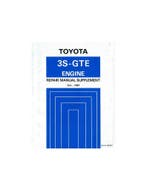1987 TOYOTA CELICA 4WD 3S-GTE MOTOR WERKPLAATSHANDBOEK ENG.., Ophalen of Verzenden