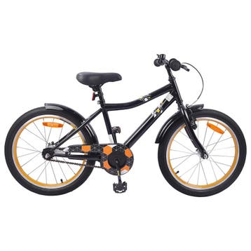 vidaXL Kinderfiets 20 Inch voor 6-11 jaar oud Zwart, Verzenden